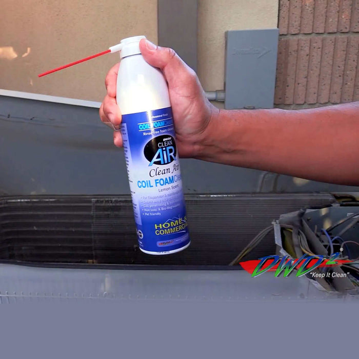  DWD2 Clean Air Foaming Coil Cleaner Home & Commercial in hand