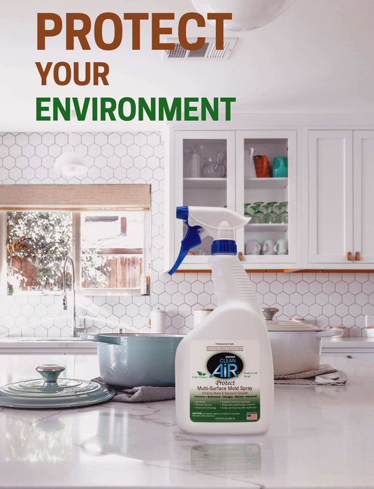 Protect Multi-Surface Spray featured in a kitchen setting