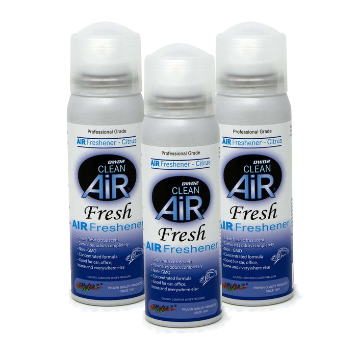 Air Fresh - Premium Automotive Citrus Air Freshener - 3 Pack