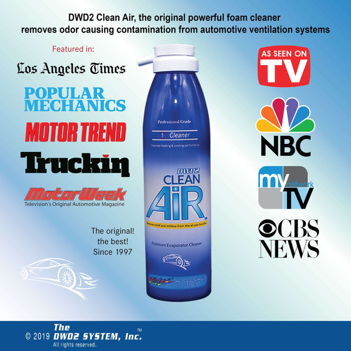 DWD2 Clean Air Automotive Evaporator Cleaner Featured Media