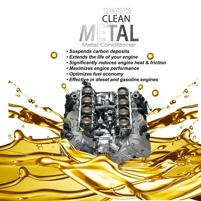 DWD2 Clean Metal suspends carbon deposits and extends the life of your engine